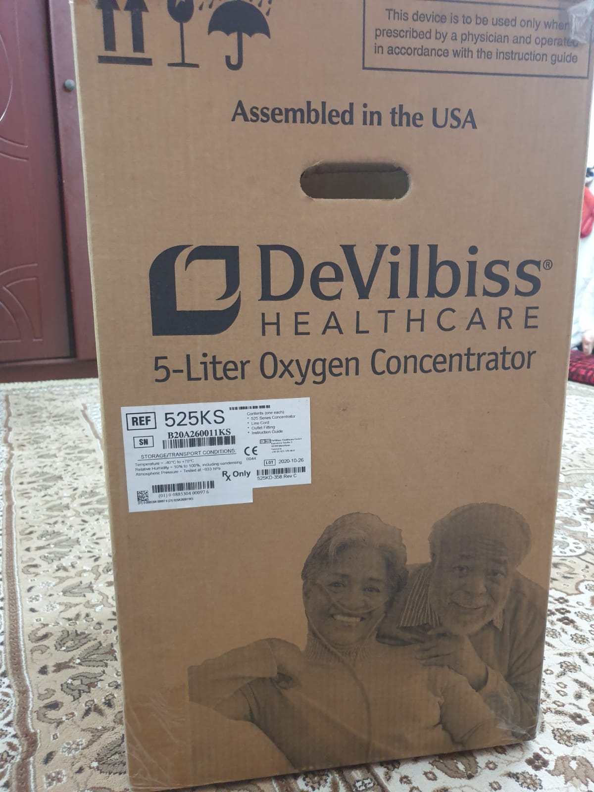 Devilbiss healthcare 5 liter oxygen concentrator USA